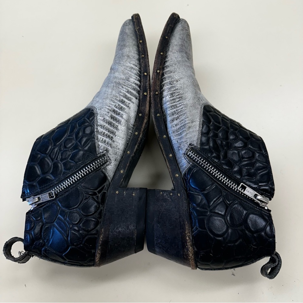 Free People FarylRobin Westley Womens Studded Leather Star Western Ankle Booties - Picture 6 of 12